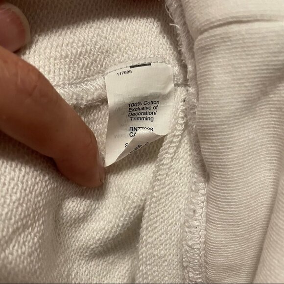 Madewell Sézane-Inspired “Au Revoir” White Cotton Crewneck Sweatshirt - Picture 7 of 9